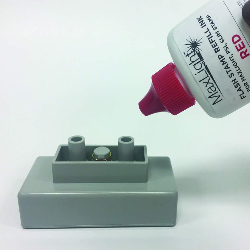 Trodat ML2OZ-RED Maxlight Refill Ink 2oz Bottle Color Red - Image 3